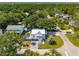 Real estate showcasing a beautiful neighborhood with mature trees and well-manicured lawns, aerial view at 2407 Cameron Blvd, Isle of Palms, SC 29451