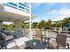 Relaxing outdoor space with stylish furniture, perfect for enjoying scenic neighborhood views at 2407 Cameron Blvd, Isle of Palms, SC 29451