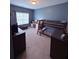 Bedroom with bunk bed, dresser, computer desk and soft carpet at 2460 Bama Rd, Cottageville, SC 29435