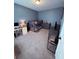 Stylish bedroom featuring bunkbeds, a desk, neutral carpet and storage space at 2460 Bama Rd, Cottageville, SC 29435