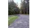 Gravel driveway leading up to a tree-lined property at 2460 Bama Rd, Cottageville, SC 29435