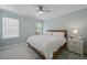 Cozy bedroom with a bed, nightstand, and natural light at 252 Howle Ave # C3, Charleston, SC 29412