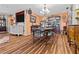 Cozy dining area with modern furnishings and a large decorative hutch at 274 Harvest Rd, Moncks Corner, SC 29461
