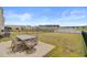 Outdoor patio featuring outdoor dining and beautiful backyard overlooking a tranquil pond at 515 Purple Finch Rd, Summerville, SC 29486