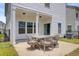 Covered back patio features an outdoor dining area to enjoy the weather at 515 Purple Finch Rd, Summerville, SC 29486