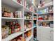 Walk-in pantry with organized shelving and plenty of storage space at 6016 Wild Azalea Rd, Summerville, SC 29483