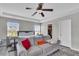 Comfortable primary bedroom featuring a ceiling fan, and closet at 7644 High Maple Cir, North Charleston, SC 29418