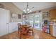 Charming eat-in kitchen featuring a cozy breakfast nook with a round table and chandelier lighting at 1004 Providence Way, Summerville, SC 29483