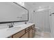 Bright bathroom with a double sink vanity with modern fixtures and finishes, and a shower/tub combination at 101 Guernsey Ln, Summerville, SC 29483