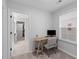 Bedroom with desk, modern chair and walk-in closet at 101 Guernsey Ln, Summerville, SC 29483