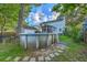 Large backyard features an above ground pool and a screened porch at 106 Cicero Ct, Goose Creek, SC 29445