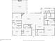 Detailed floor plan of home showcasing layout of bedrooms, bathrooms, living spaces, and outdoor sunroom at 110 Huntington Ct, Walterboro, SC 29488