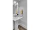 Clean and simple bathroom featuring a pedestal sink, modern fixtures, and neutral decor at 110 True Blue Lp, Summerville, SC 29486