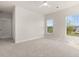 Bedroom with neutral paint and carpet features multiple windows offering neighborhood views at 113 Jackson Pond Ct, Summerville, SC 29486