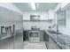 Modern kitchen featuring stainless steel appliances, subway tile backsplash and granite countertops at 125 Macy Cir, Goose Creek, SC 29445