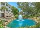Scenic view of the neighborhood fountain and lush landscaping near the beachside home at 129 Howard Mary Dr # A, Charleston, SC 29412