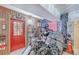 Garage with custom wall decor and a convenient entry door at 129 Howard Mary Dr # A, Charleston, SC 29412