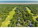 Majestic aerial view of an amazing community with waterfront access, lush greenery, and a pristine golf course at 132 Turnberry Dr, Johns Island, SC 29455