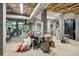 Unfinished basement with exposed beams, concrete floors and miscellaneous stored items at 132 Turnberry Dr, Johns Island, SC 29455
