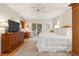 Spacious main bedroom features hard wood floors and a dresser at 132 Turnberry Dr, Johns Island, SC 29455
