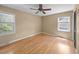 Bedroom with hardwood floors and ample natural light from two windows at 133 Bramwell Dr, Summerville, SC 29485