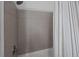 The bathroom has a tiled shower and a shower curtain at 133 Bramwell Dr, Summerville, SC 29485