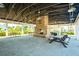 Outdoor pavilion featuring a fireplace, picnic tables and comfortable seating at 1536 Keshi Pearl Dr, Mount Pleasant, SC 29466