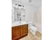 Bathroom with oak vanity, white countertops, and a shower/tub combo at 170 Highwoods Plantation Ave, Summerville, SC 29485