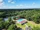 Aerial view of community pool and tennis courts surrounded by lush trees at 19 Rudwick Cir, Goose Creek, SC 29445