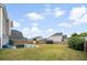 This home has a fenced-in backyard with a lush lawn, playground, basketball hoop, and trampoline at 200 Topsaw Ln, Moncks Corner, SC 29461