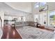 Spacious living room seamlessly connects with an open kitchen, offering a perfect flow for entertaining at 200 Topsaw Ln, Moncks Corner, SC 29461