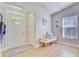 Cozy entryway with a bench, window, and light wood flooring creates a welcoming atmosphere at 2076 Presidio Dr, Mount Pleasant, SC 29466