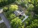 Aerial shot of a brick home with a mature treed and landscaped yard at 3385 Wayland Dr, Ladson, SC 29456