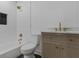 Stylish bathroom with shower, tub, vanity, and gold hardware at 3385 Wayland Dr, Ladson, SC 29456