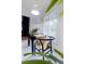 Close up of the dining area showcasing plantation shutters and decor at 3385 Wayland Dr, Ladson, SC 29456