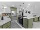 Well-equipped kitchen with a center island, modern appliances, and stylish finishes at 3385 Wayland Dr, Ladson, SC 29456