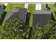 An aerial view of the neighborhood highlighting manicured lawns and well-maintained roofs at 3806 Sourwood Ct, Ladson, SC 29456