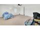 Large bedroom showing the carpeting, a ceiling fan, and offering ample space for furnishings and decor at 613 Ravens Wood Rd, Summerville, SC 29486