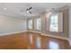 Spacious bedroom with hardwood floors, recessed lighting, ceiling fan and lots of natural light from multiple windows at 656 Coleman Blvd # 402, Mount Pleasant, SC 29464