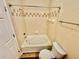 Bright bathroom with a tiled shower/tub and modern toilet at 700 Daniel Ellis Dr # 2203, Charleston, SC 29412