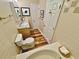 Bathroom featuring a vanity, sink, tub, and wooden floors at 700 Daniel Ellis Dr # 2203, Charleston, SC 29412