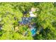 Aerial view of the home and backyard oasis with an in-ground pool at 109 Garbon Dr, Summerville, SC 29485