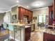 Stylish kitchen with granite countertops, stainless steel appliances, and a breakfast bar at 1213 Grasswind Dr, Hanahan, SC 29410