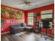 Comfortable office space with modern décor, hardwood floors, and a bright workspace at 1213 Grasswind Dr, Hanahan, SC 29410