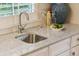 Kitchen counter with sink and decorative items, next to a window at 2911 Old Tavern Ct, Mount Pleasant, SC 29466