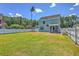 Spacious backyard featuring green grass and a privacy fence surrounding the property at 4847 Cane Pole Ln, Summerville, SC 29485