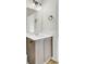 Bathroom featuring a wood cabinet, white countertop, and modern fixtures at 545 Wayton Cir, Moncks Corner, SC 29461