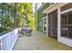 Spacious deck features a dining table and chairs with a view of the backyard at 794 Hunt Club Run, Charleston, SC 29414