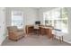 Bright office space with a large window, a comfortable chair, and functional desk, perfect for work or study at 794 Hunt Club Run, Charleston, SC 29414