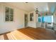 Relax on the porch with wood floors and views, perfect for enjoying the outdoors at 9017 Stern Aly, Johns Island, SC 29455